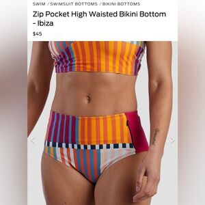 Nani high waisted swim bottoms size Medium